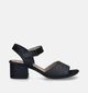 Rieker Zwarte Sandalen met hak voor dames (339124)