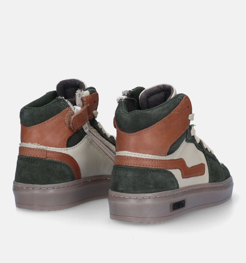 Milo & Mila Groene Hoge schoenen voor jongens (329682) - geschikt voor steunzolen