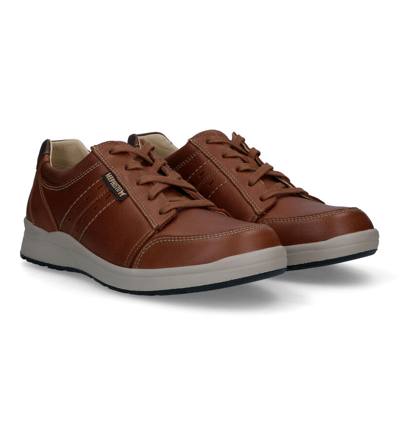 Mephisto Vincente Nevada Cognac Veterschoenen in leer (323393)