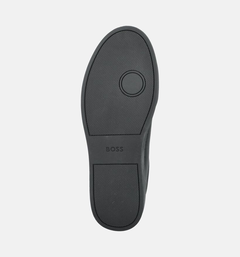 BOSS Kieran Tenn Chaussures plates en Noir pour hommes (375715) - pour semelles orthop&eacute;diques