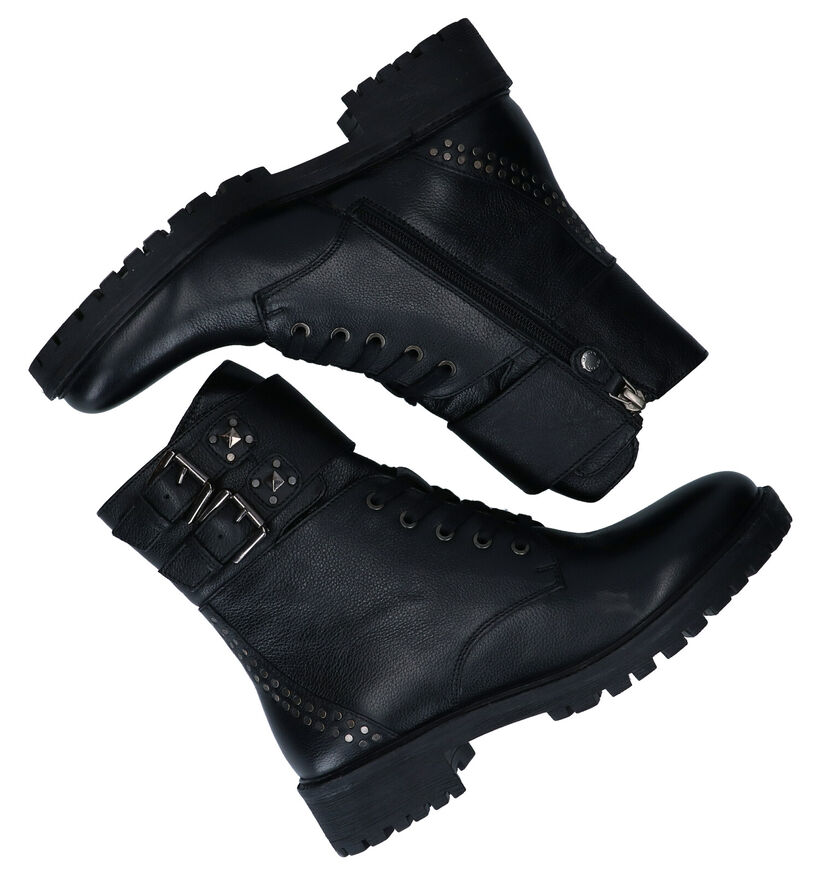 Geox Hoara Zwarte Boots in leer (278870)