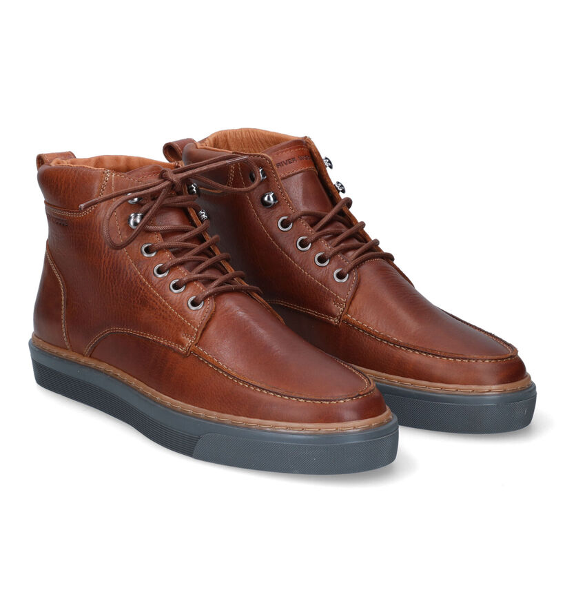 River Woods Geofry Cognac Bottines in leer (316641)