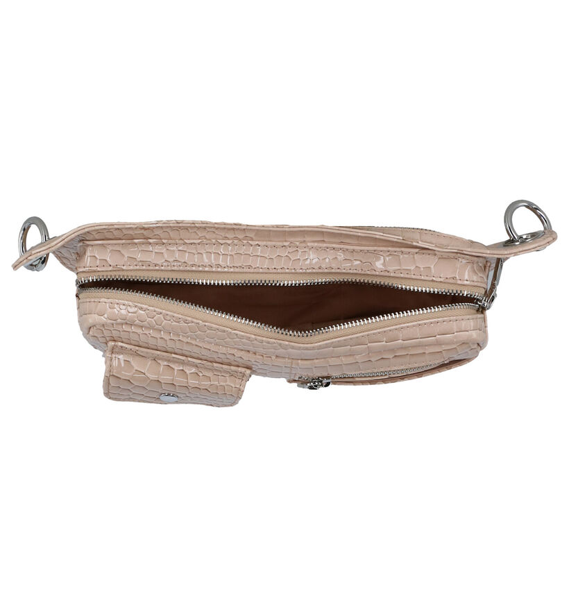 Hvisk Brillay Croco Vegan Blauwe Crossbody Tas in kunstleer (301350)