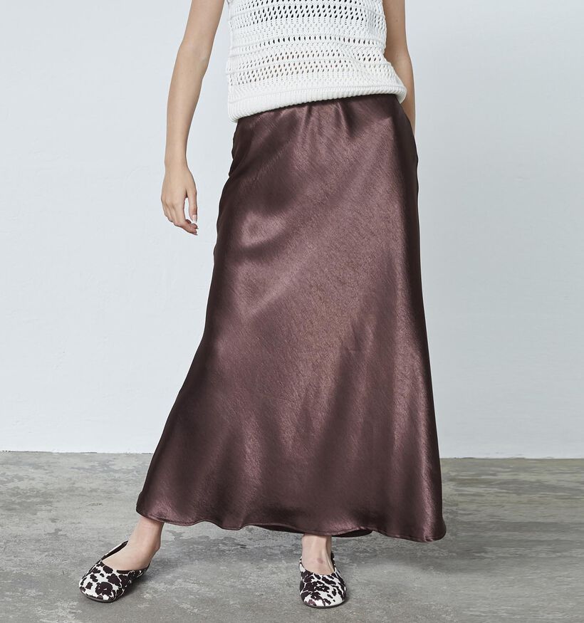 Sisters Point Gewo Jupe longue en Marron pour femmes (371975)