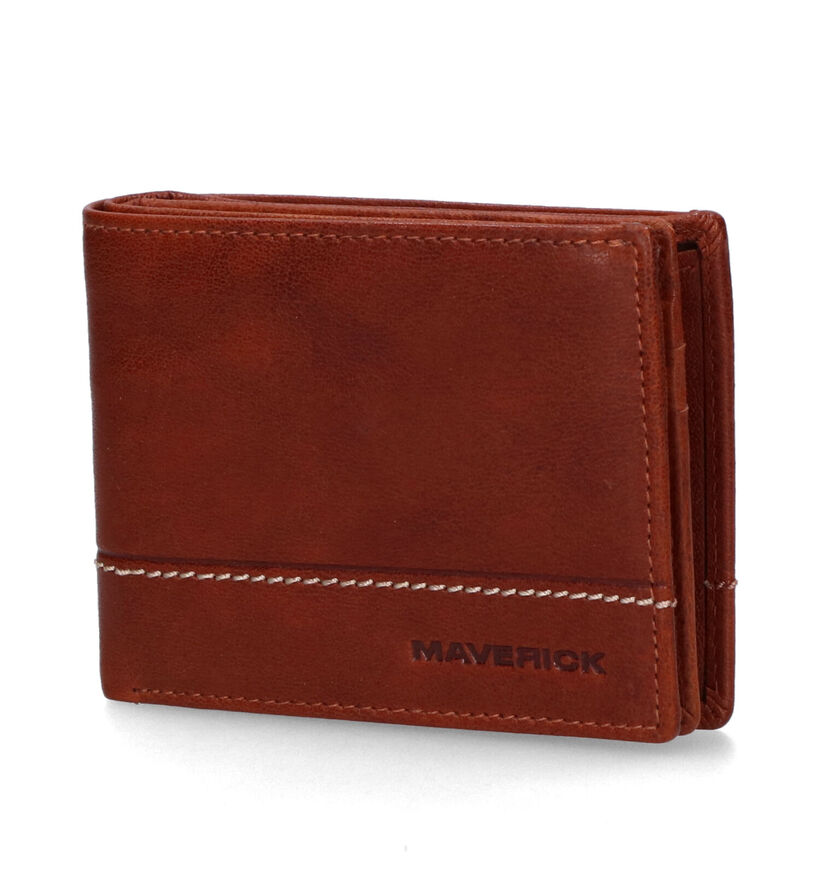 Maverick Portefeuille en Brun en cuir (318084)