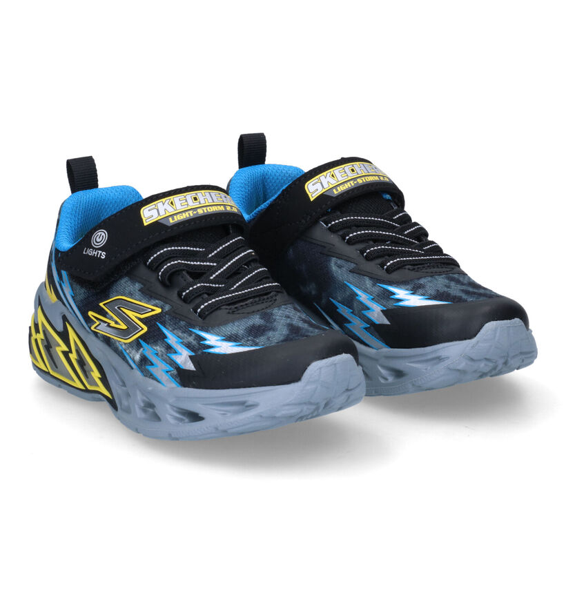 Skechers Light Storm Blauwe Sneakers voor jongens (318189)