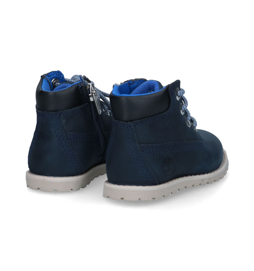 Timberland Pokey Pine Bottines en Bleu pour garçons (313052) - pour semelles orthopédiques