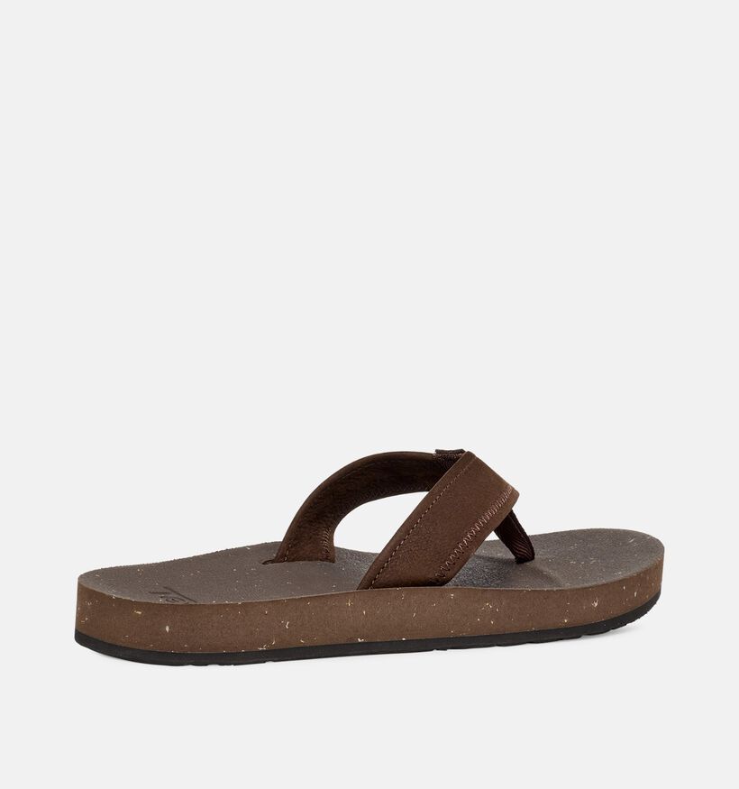 Teva Reflip Leather Bruine Teenslippers voor heren (366019)
