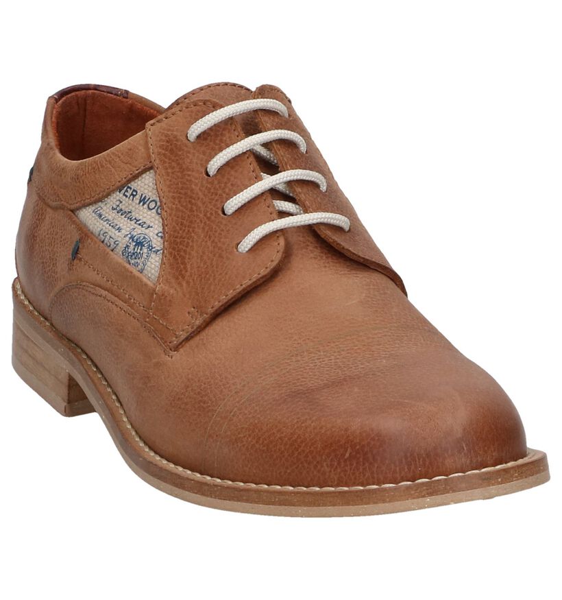 River Woods Chaussures basses en Cognac en cuir (194131)