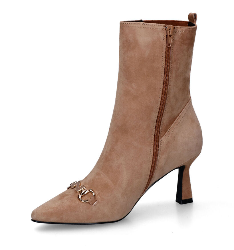 Nathan-Baume Beige Enkellaarzen voor dames (315981)