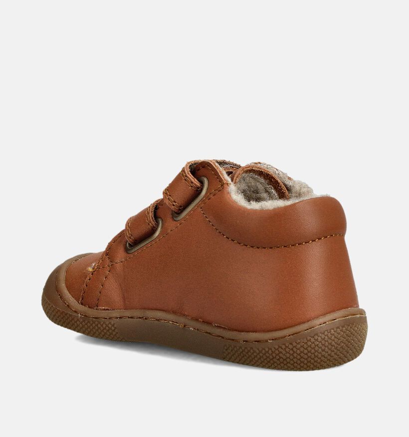 Naturino Barefoot Amur VL Baskets pour b&eacute;b&eacute; en Cognac pour filles, gar&ccedil;ons (380157)