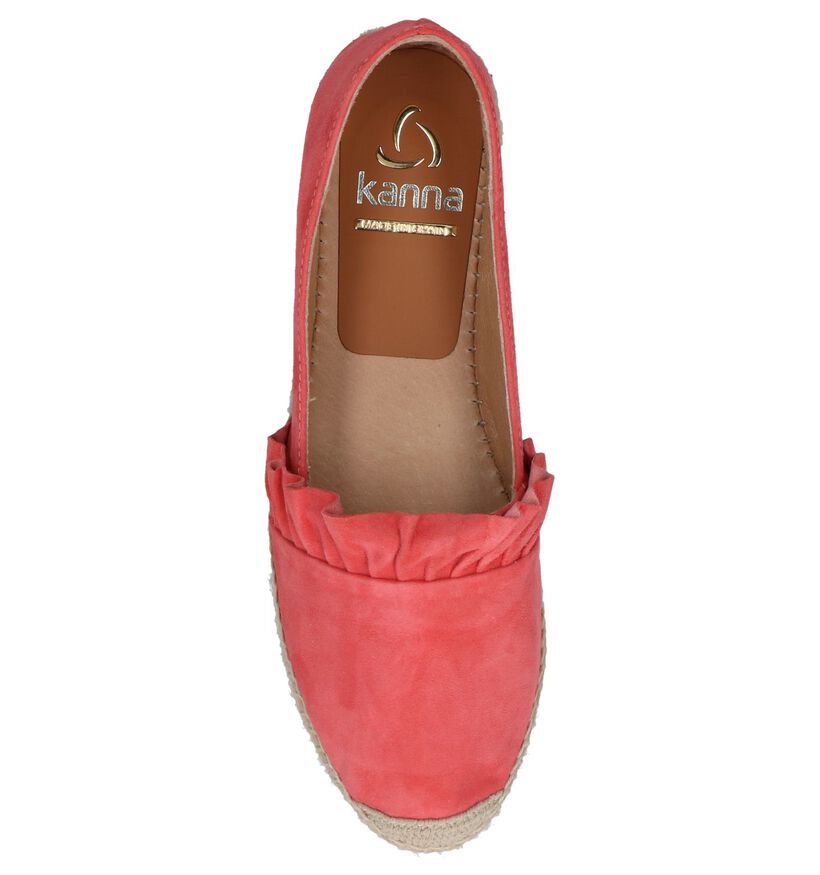 Kanna Espadrilles en Jaune ocre en nubuck (246576)