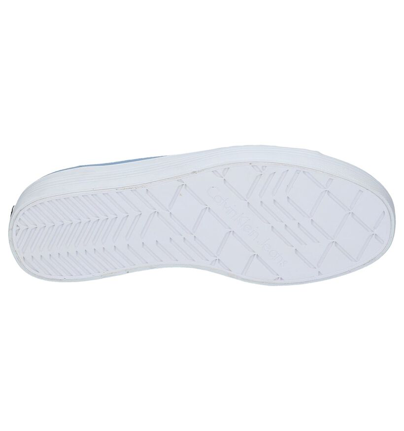 Calvin Klein Baskets basses en Blanc en textile (269191)