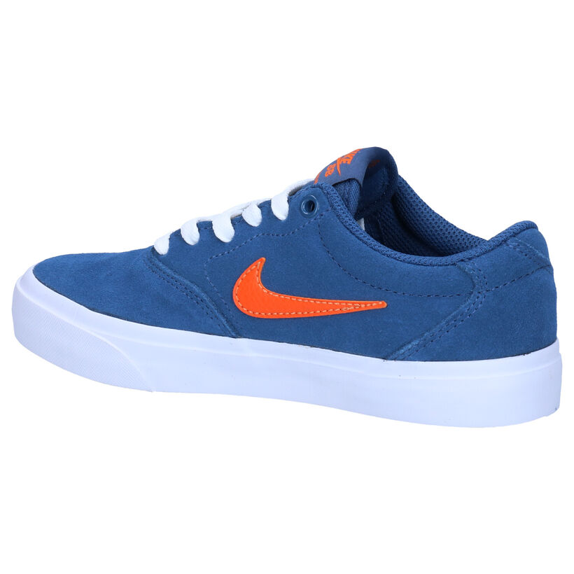 Nike SB Charge Zwarte Sneakers in nubuck (274612)