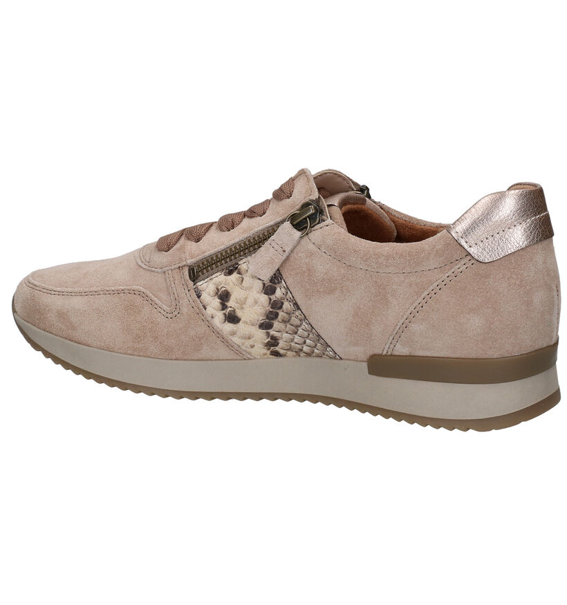 Gabor Best Fitting Kaki Veterschoenen in daim (297236)