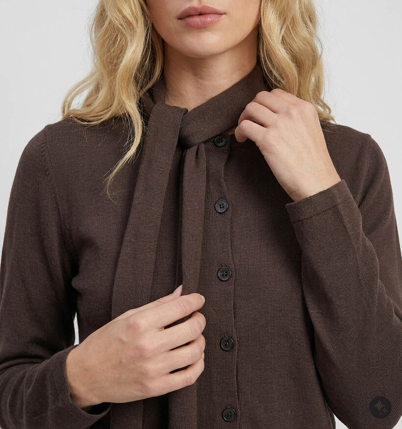Vero Moda Aida Gilet en Brun fonc&eacute; pour femmes (379707)