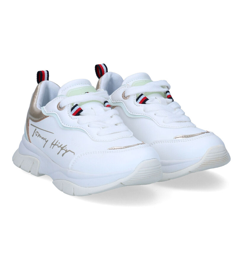 Tommy Hilfiger Baskets basses en Blanc pour filles (303909) - pour semelles orthopédiques