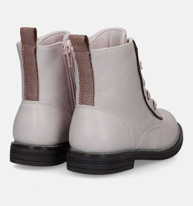 Milo & Mila Beige Bottines voor meisjes (329490)