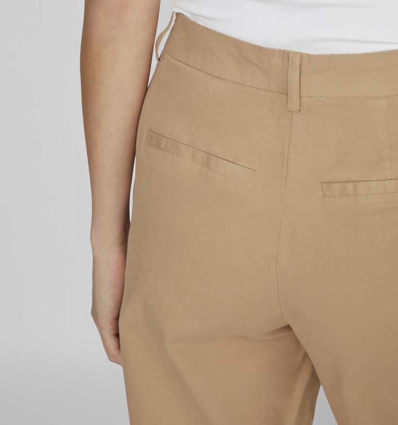 Vila Storma Pantalon chino en Brun pour femmes (335481)