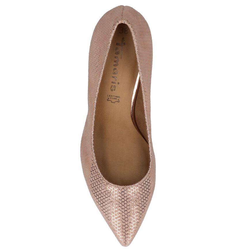 Pumps Tamaris Rose Gold in daim (214259)