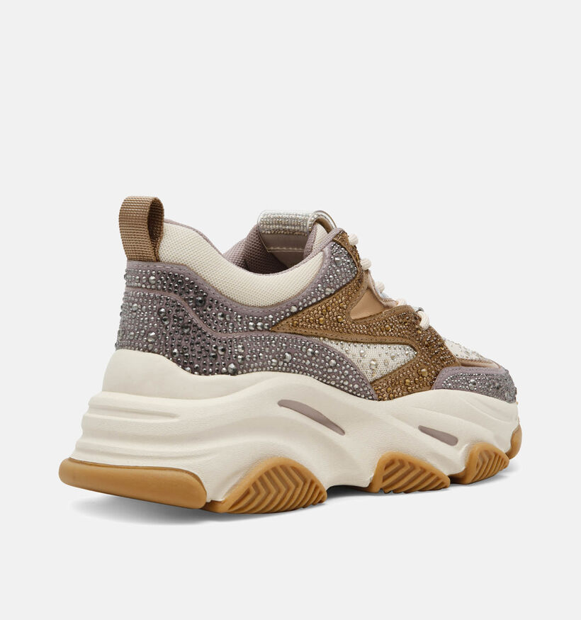 Steve Madden Privy Taupe Sneakers voor dames (347693) - geschikt voor steunzolen