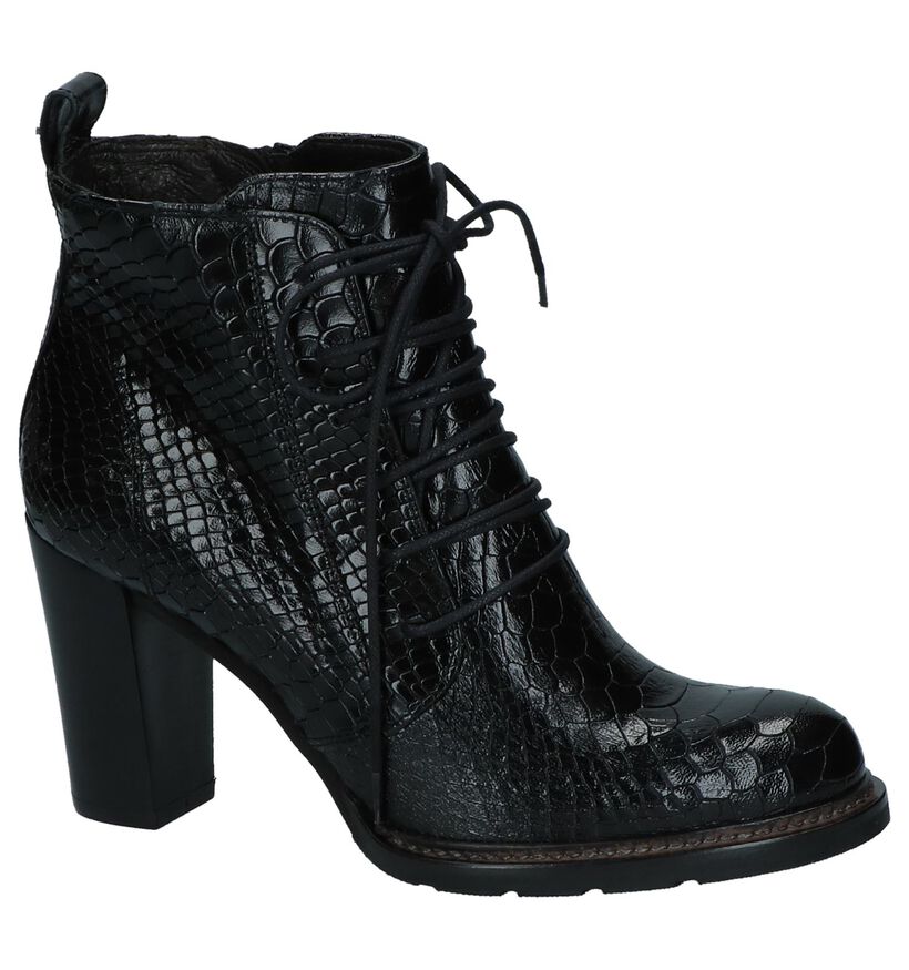 Zinda Bottillons en Noir en cuir verni (226939)