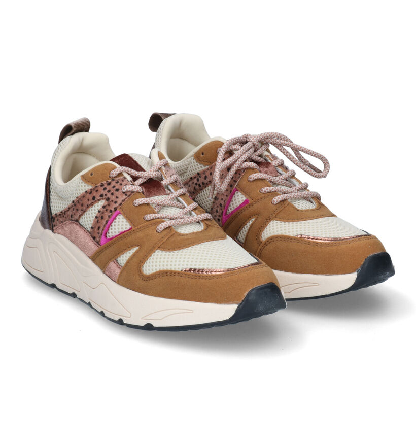 Poelman Baskets casual en Cognac pour femmes (313172)