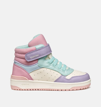 Geox Baskets Noir/Blanc/Bleu/Rose