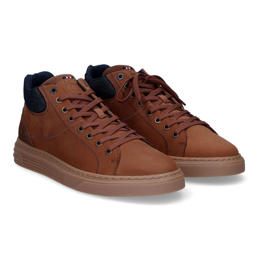 Bullboxer Chaussures hautes en Cognac pour hommes (316447)