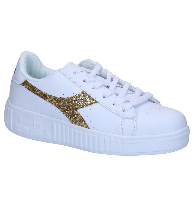 Diadora Game Step GS Baskets en Blanc pour filles (302943)