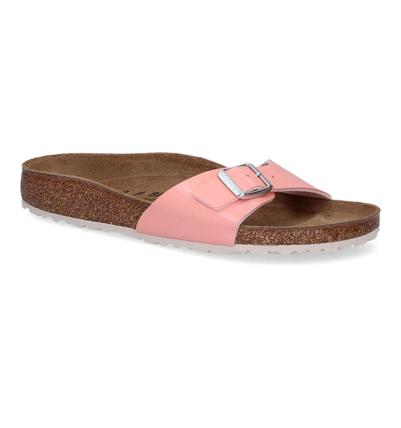 Birkenstock Madrid Zwarte Slippers in kunstleer (302977)