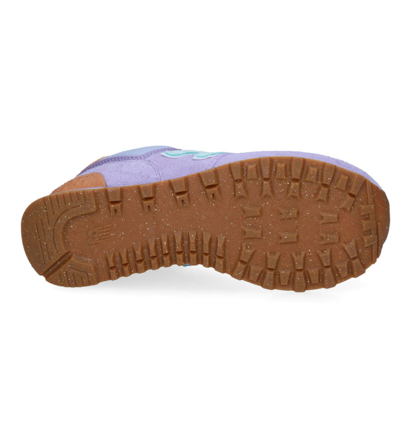 New Balance WL 574 Baskets en Vert pour femmes (349411) - pour semelles orthopédiques