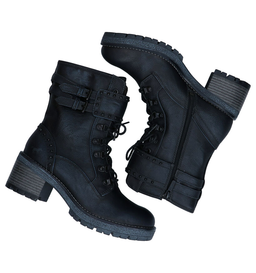 Mustang Bottes basses en Noir en simili cuir (280948)