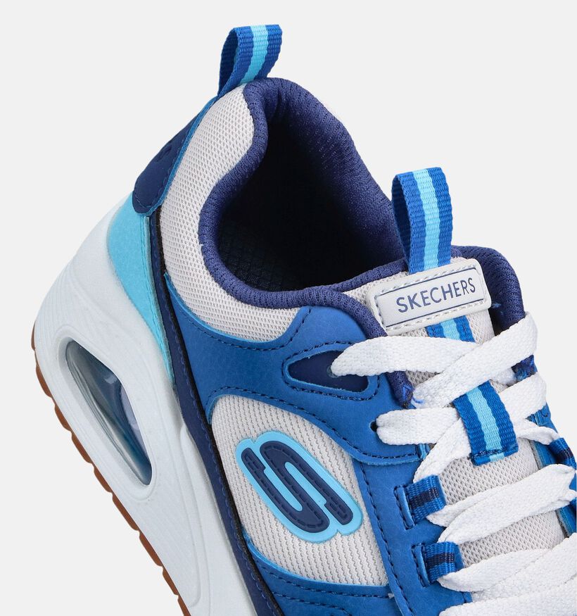 Skechers Uno Retro Groove Blauwe Sneakers voor jongens, meisjes (367771) - geschikt voor steunzolen