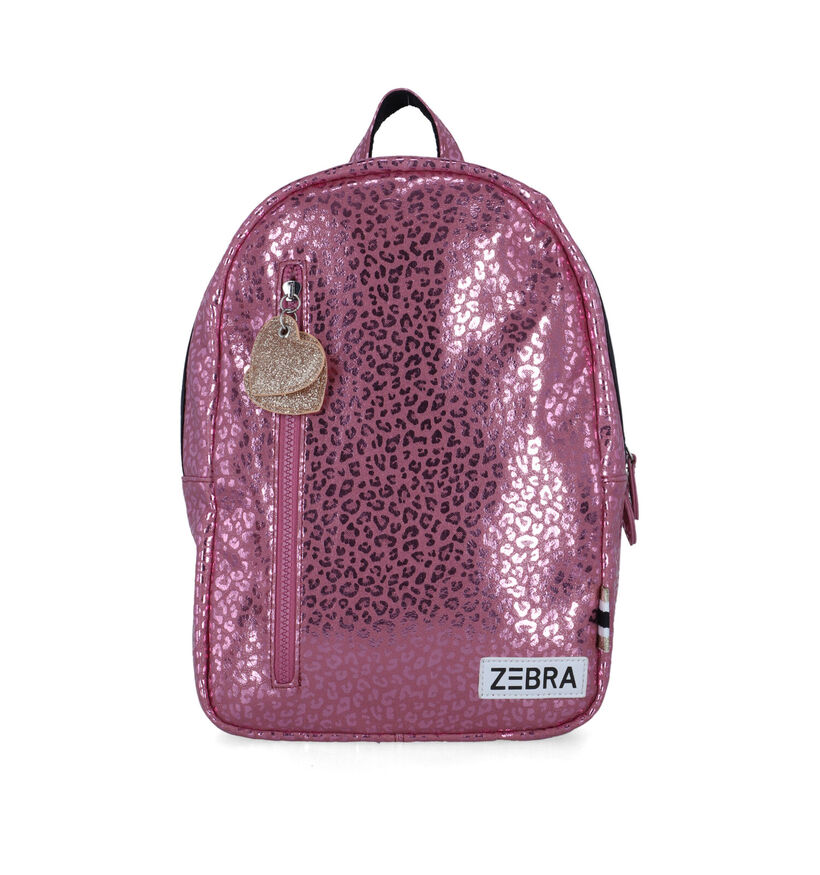 Zebra Roze Rugzak in kunstleer (328798)