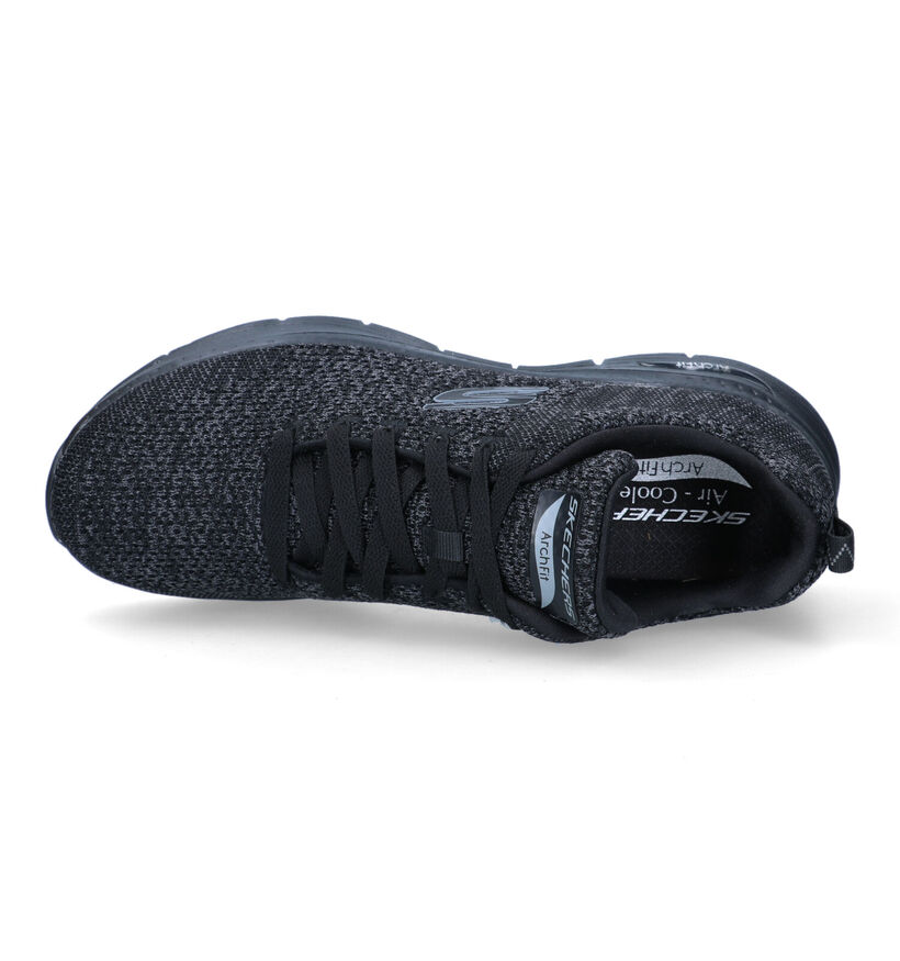 Skechers Arch Fit Paradyme Baskets en Noir pour hommes (323086)