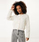 Mexx Veste bomber courte en tweed en Beige pour femmes (353214)