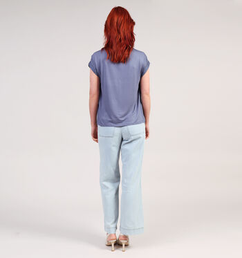 Vila T-shirts Marron/Bleu