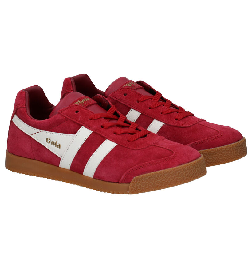 Gola Classics Rode Sneakers in daim (287678)