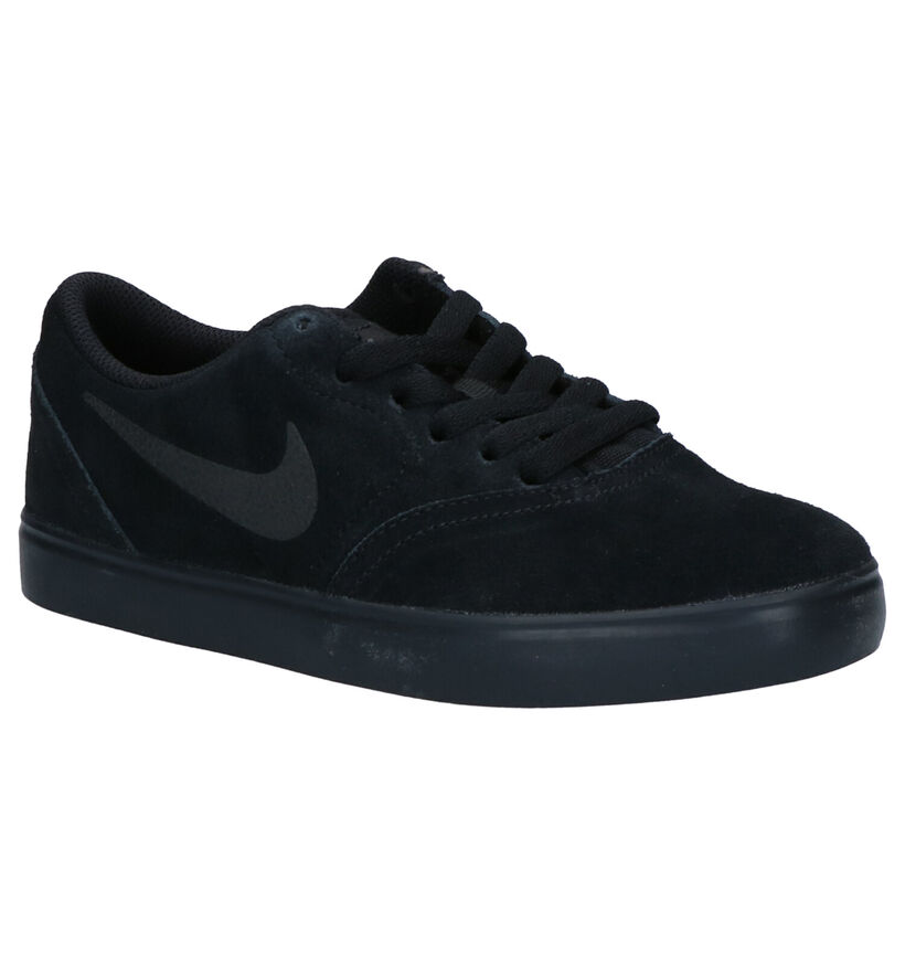 Nike SB Check Baskets en Bleu en daim (261661)