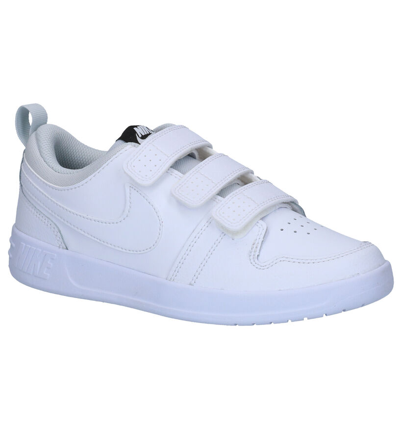 Nike Pico 5 Baskets en Blanc en cuir (253957)