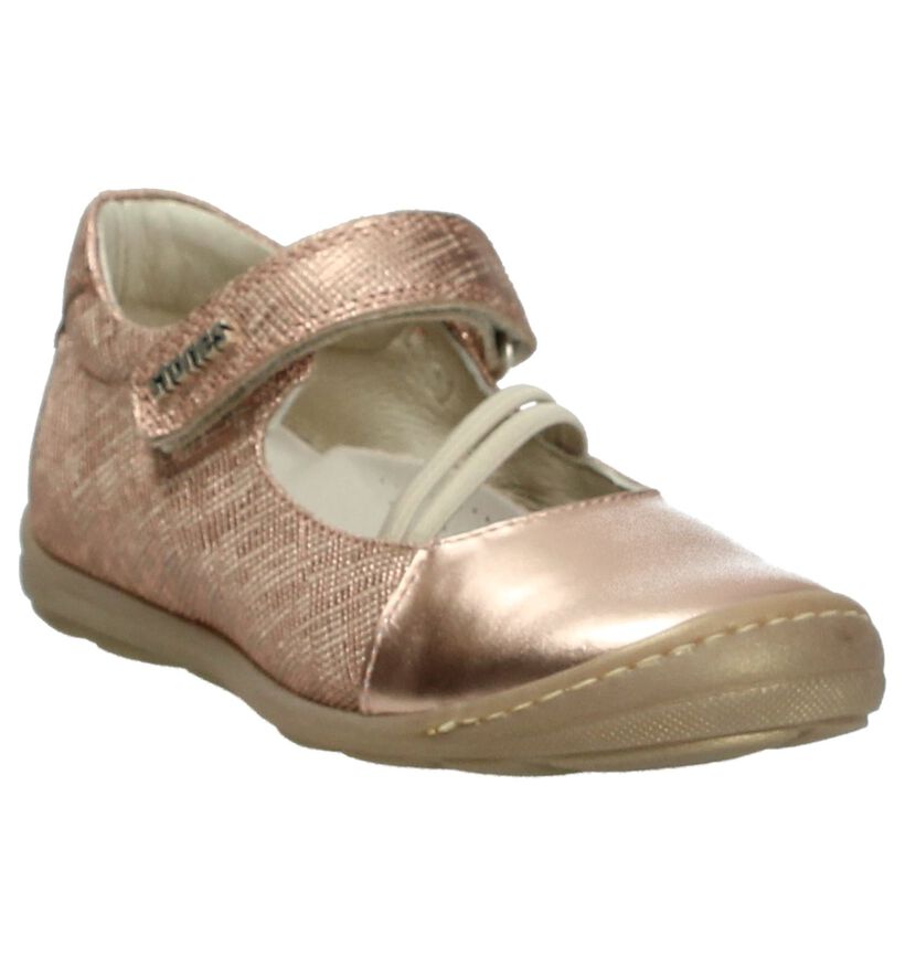 STONES and BONES Ballerines en Or rose en cuir (171340)