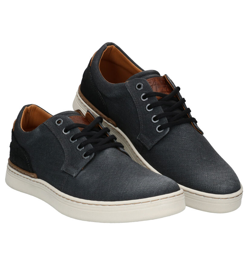 Bullboxer Chaussures à lacets en Noir en textile (300222)