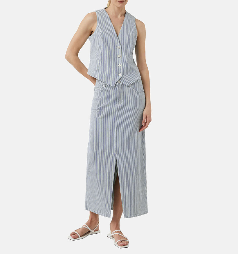 comma casual identity Blauwe Gilet voor dames (358268)