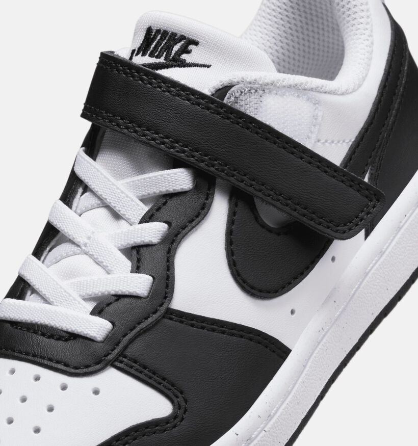 Nike Court Borough Zwarte Sneakers voor jongens, meisjes (357233) - geschikt voor steunzolen