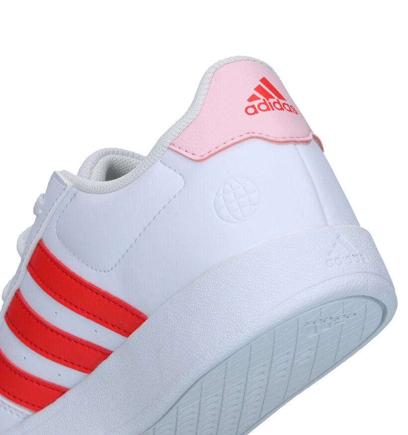 adidas Breaknet 2.0 Witte Sneakers voor meisjes (324678) - geschikt voor steunzolen