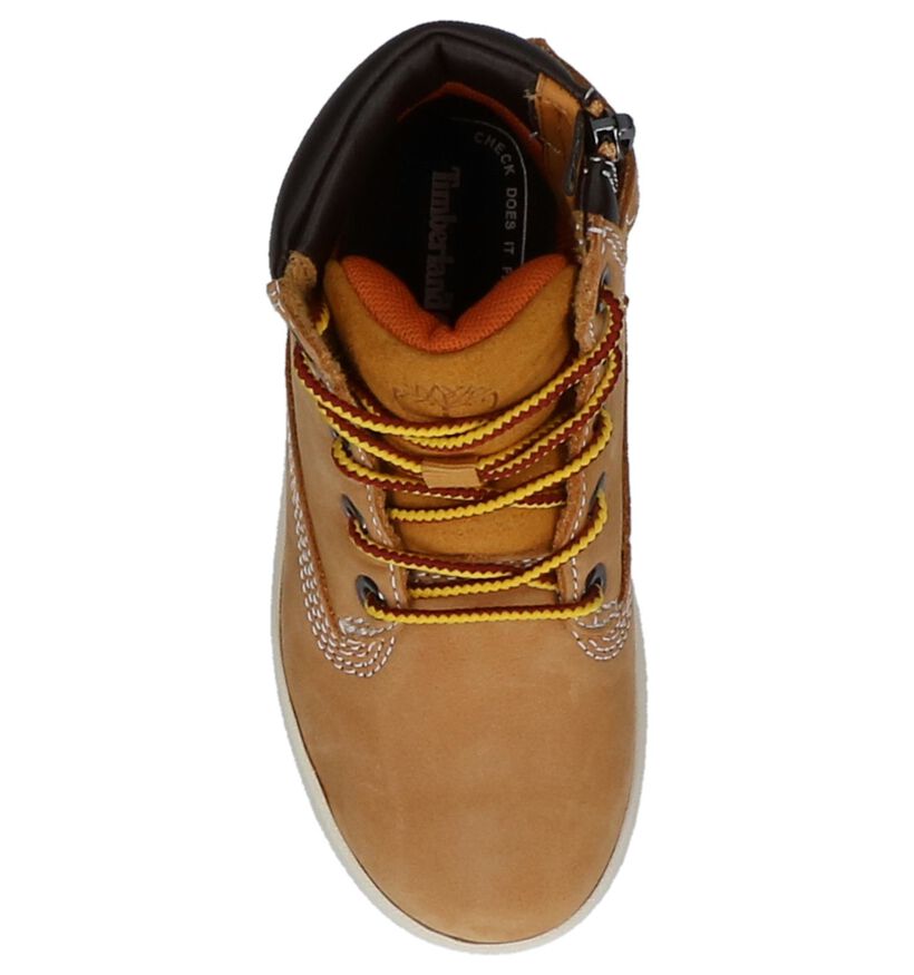 Timberland Davis Square 6 Inch Zwarte Bottines voor jongens (293805) - geschikt voor steunzolen