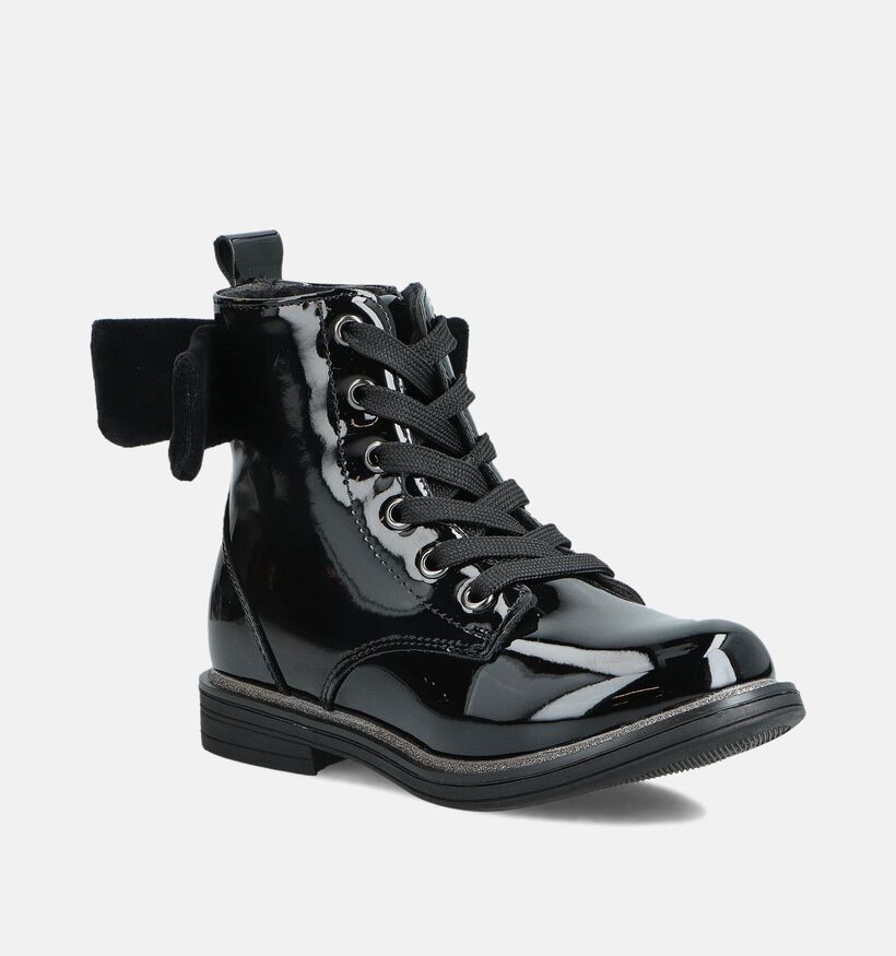 Milo & Mila Bow Chaussures hautes en Noir pour filles (362882)