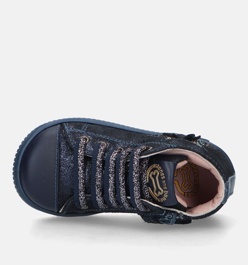 STONES and BONES Sira Blauwe Babyschoenen voor meisjes (329461) - geschikt voor steunzolen