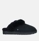 UGG Classic Pantoufles en laine en Noir pour femmes (329274)